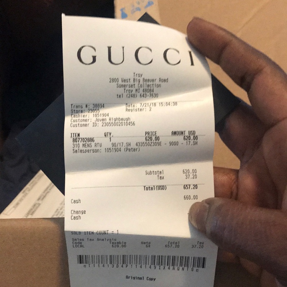 Authentic gucci button down - Picture 4 of 4